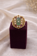 Heritage Emerald Polki Statement Ring