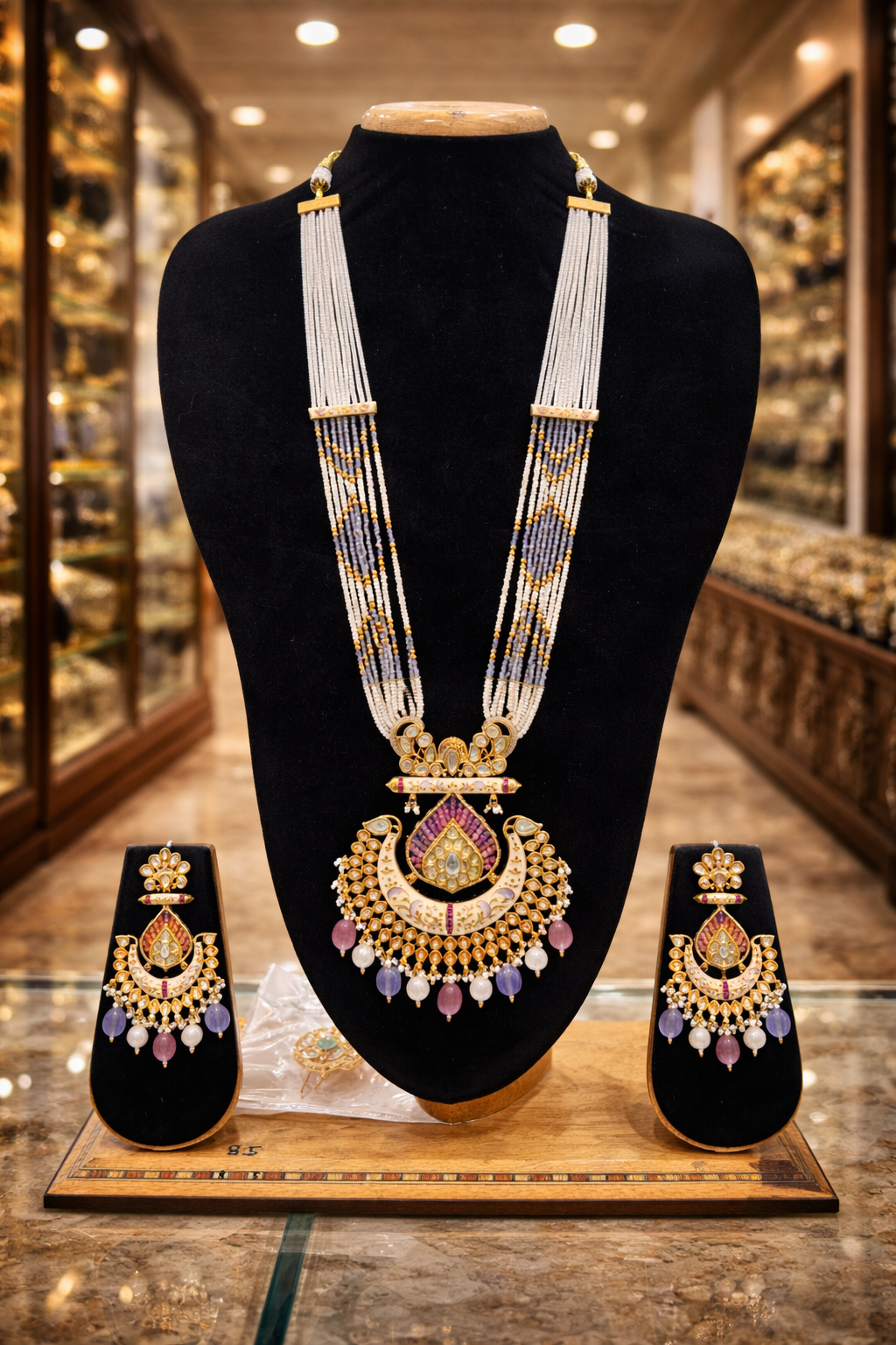 Heritage Pearl Beaded Statement Necklace Set