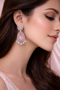 Blush Elegance Teardrop Earrings