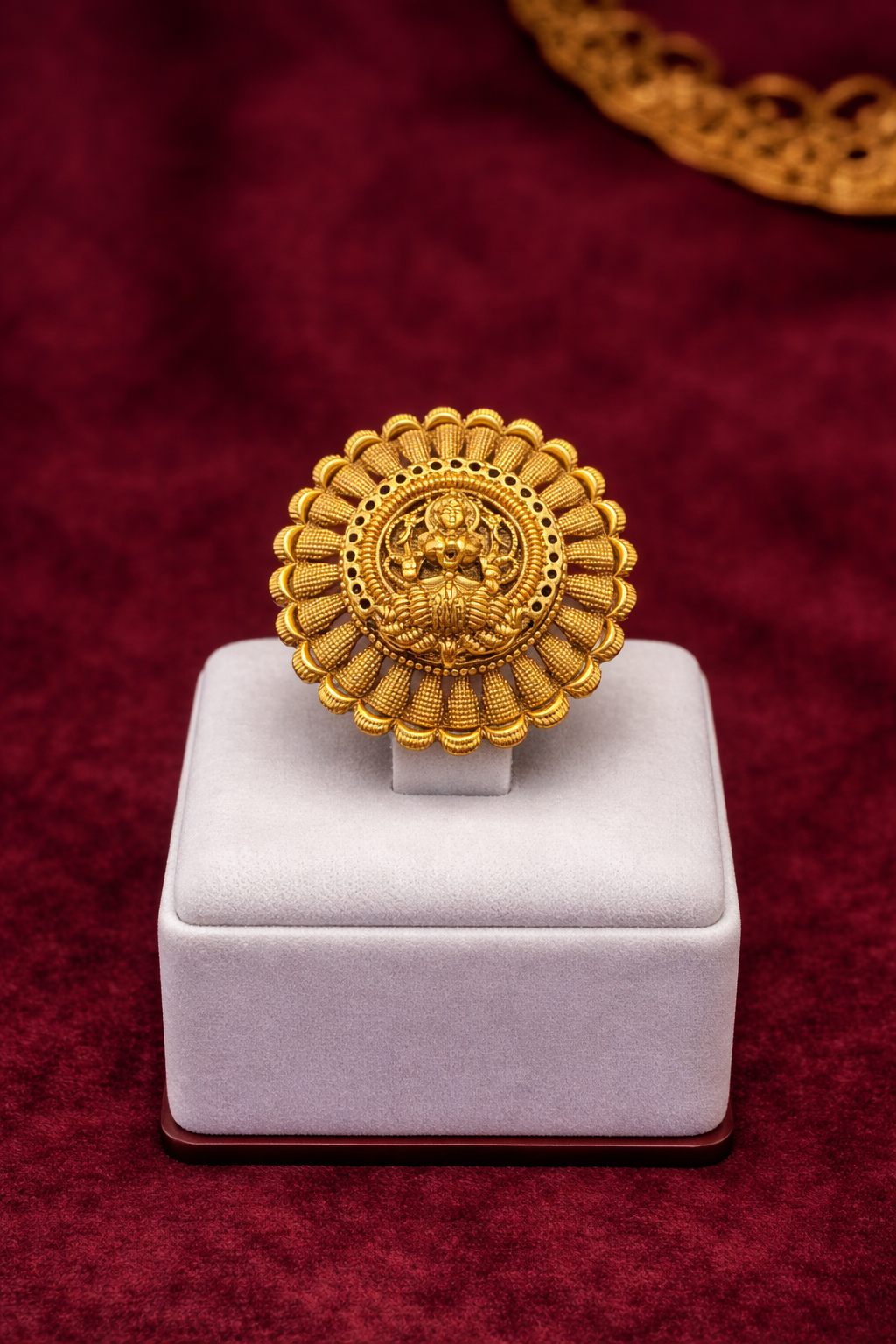 Divine Lakshmi Temple Ring