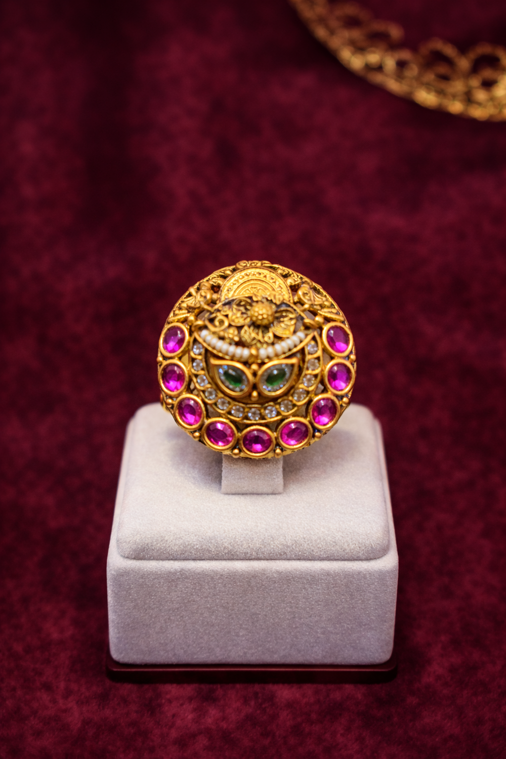 Royal Kundan Statement Ring